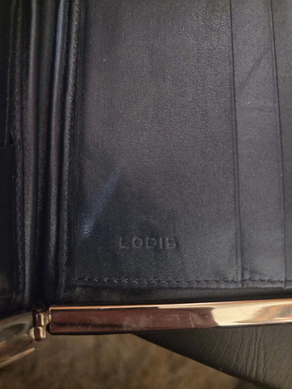 Lodis Iridescent Purple-Blue Evening Clutch